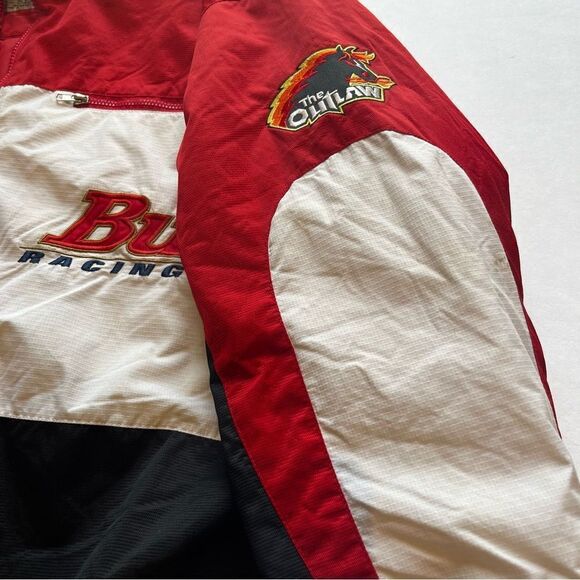Vintage Men's  Chase Authentics Bud Racing Nascar Jacket Red/Blk/Wht Size XL - Picture 8 of 12